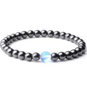 Magnetic Bracelet,Hematite Bracelet,Magnetic 6mm Beads,Men,Women,Health,Healing